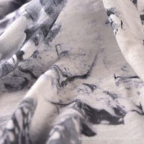 Printed Linen Fabric 100% Linen Knitted Linen Fabric